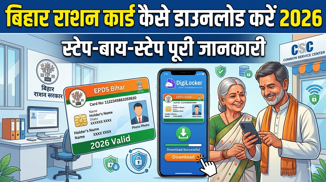 Bihar Ration Card Download 2026, EPDS Bihar, Bihar Ration Card List 2026, How to download Ration Card in Bihar, RCMS Bihar, Bihar Ration Card Online, Digital Ration Card Bihar, राशन कार्ड डाउनलोड बिहार, बिहार राशन कार्ड सूची 2026, Mera Ration App Bihar, DigiLocker Bihar Ration Card